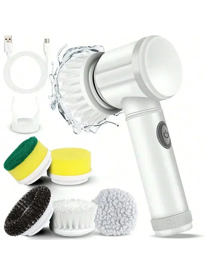 Limpia Sin Esfuerzo En Segundos - Cordless Spin Scrubber 5 en 1