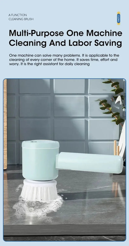 Limpia Sin Esfuerzo En Segundos - Cordless Spin Scrubber 5 en 1