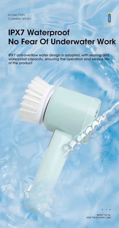 Limpia Sin Esfuerzo En Segundos - Cordless Spin Scrubber 5 en 1