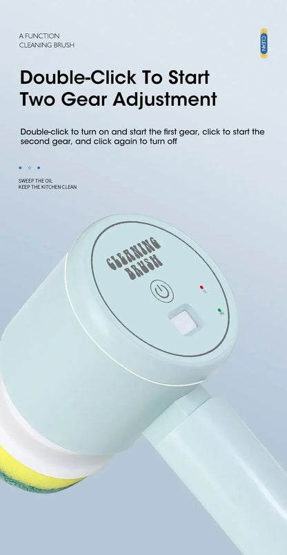 Limpia Sin Esfuerzo En Segundos - Cordless Spin Scrubber 5 en 1