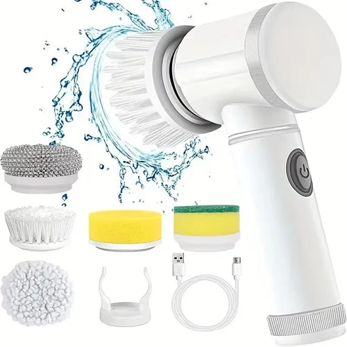 Limpia Sin Esfuerzo En Segundos - Cordless Spin Scrubber 5 en 1